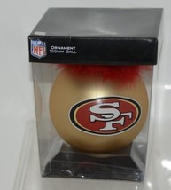 Team Sports America Glass Ball 4 Inch NFL San Francisco 49ers Gold Red O... - $15.99