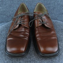 Kenneth Cole Reaction  Men Derby Oxfords Shoe Brown Leather Lace Up Sz 12 Medium - $24.75