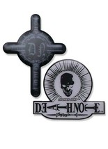 Death Note Anime Series Skull and Cross 2 Piece Pin Set NEW UNUSED - £7.61 GBP