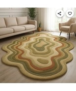 Hand Tufted Leopard Weaving carpet for living room, bedroom, sofa hall s... - $490.06 CAD