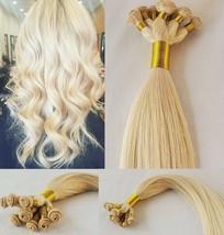 18&quot;, 20″, 22&quot; Hand-Tied Weft, 100 grams, Human Remy Hair Extensions # 60 - £168.32 GBP+