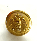 Vintage Military Navy Gold Plated Button 36 Ligne Eagle Wings Down #4718... - $58.26 CAD