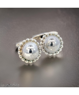 Georg Jensen Estate Round Beaded Mens Cufflinks Silver GJ24 - €245,78 EUR