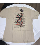 Mens NWT Browning Newspaper  T-Shirt Sand Tan Size L Large - £8.21 GBP