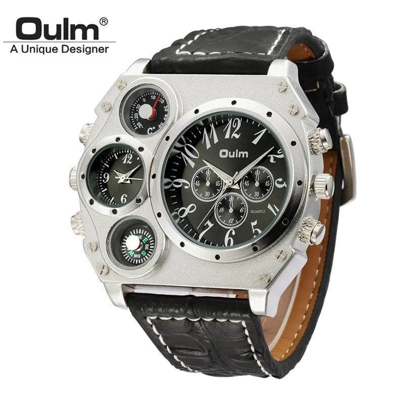 Unique Designer Brand Male Sports Watch Multiple Time Zone Quartz Watche... - £27.65 GBP