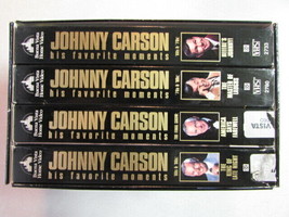 JOHNNY CARSON HIS FAVORITE MOMENTS FROM THE TONIGHT SHOW 4VHS VIDEOTAPE ... - $2.96