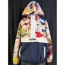 Members Only Looney Tunes Men&#39;s Blue Jacket/Windbreaker Sz M SKU 4488 - £16.61 GBP