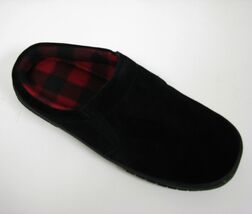 New Men's Slippers Black Suede Fleece Flannel Lining Cushion Insole, Siz... - $5.10