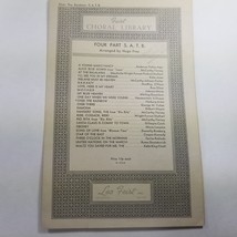 Over the Rainbow Feist Choral Library Four Part S. A. T. B. Arr. By Hugo Frey - £7.99 GBP
