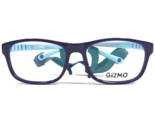 Gizmo Kids Eyeglasses Frames GZ2002 BLU Purple Square Hingeless Strap 48... - $55.91