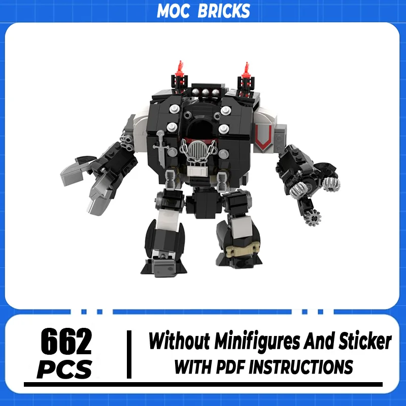 Moc Building Bricks Military Model Hammer Battleship Mecha Technology Blocks - £77.64 GBP