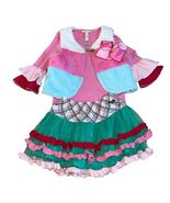 Matilda Jane Sz 8 Wonderment Top/Vest/Skirt/Hairbow Complete Outfit - $1,747.65 MXN