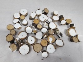 Dept 56 Mixed Lot Of 30 Wood Base&#39;s For Bottle Brush Trees Parts Replacemen Ts - £23.26 GBP