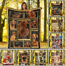 Funny Dachshund Dog Fleece Blankets Gift Cute Wiener Dogs Lover Sofa Blanket - £45.69 GBP+