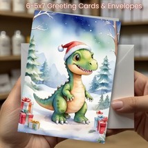 Christmas Greeting Cards w/ Envelope - Set of 6 -5x7 Cards &amp; Envelopes #046 - £9.50 GBP