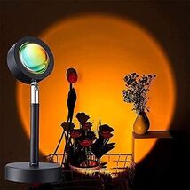 Sunset Projector LED Mood Lamp Bedroom Ambient Wall Night Light USB Powered - $8.81