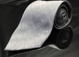 Weatherproof Garment Company Stain Resistant Silk Tie 3.75 x 58 Silver Modern - £9.01 GBP
