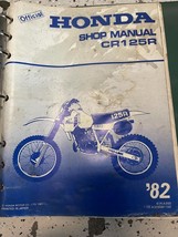 1982 Honda CR125R Servizio Riparazione Negozio Manuale OEM 61KA300 Worn - $29.96