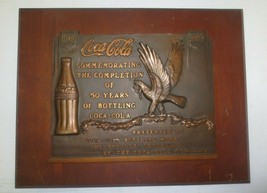 50 Year Plaque to Shelbyville Coca-Cola Presented by The Coca-Cola Co 1964 - £196.74 GBP