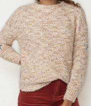 LC Lauren Conrad Med NWT Popo Stripe Crewneck Sweater Cedar MSRP$50 light weave - £18.52 GBP