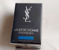 La Nuit De L&#39;Homme Bleu Electrique Yves Saint Laurent EDT INTENSE 3.3oz 100 ml - £252.05 GBP