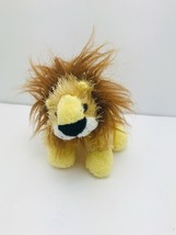 Ganz Webkinz Lion Plush Toy Yellow Brown Hairy Stuffed Animal Small - £5.98 GBP