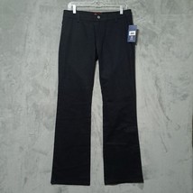 Dickies Girl  Womens Jeans Size 11 Black Relaxed Straight Stretch Twill Mid Rise - £19.25 GBP