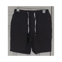 Gray Athletic Shorts for Men   Cotton Hemp Blend side &amp; Back Pockets Ela... - £15.71 GBP