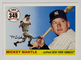 2007 MICKEY MANTLE TOPPS MLB BASEBALL CARD # MHR349 NEW YORK YANKEES SPO... - £3.19 GBP