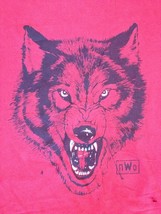 NWO Wrestling Distressed WOLF New World Order Red Cotton T-shirt Mens XX... - $39.59