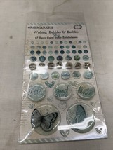 49 &amp; Market  NIP Sky Wishing Bubbles And Baubles 67 PCs Epoxy Embellishm... - $7.99
