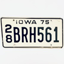 1975 United States Iowa Delaware County Passenger License Plate 28 BRH561 - £13.23 GBP
