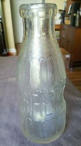 Vintage Bireley Dairies One Quart Clear Glass Milk Bottle 1926 Hollywood CA - £10.66 GBP