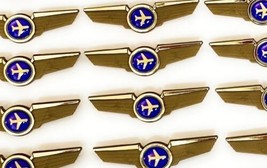 10 Airlines Wings Airplane Pilot Badges Pins - £23.55 GBP