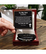 Personalized Bracelet for son from mom, Christmas gift for Son, Wedding ... - £47.44 GBP