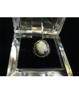 OPAL and STERLING Silver RING - Size 6 - FREE SHIPPING - £51.95 GBP