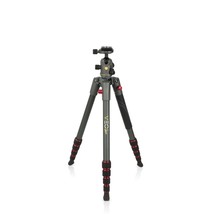 Vanguard VEO 2 235AB Red Aluminum Travel Tripod with VEO 2 BH-50 Ball Head for S - £207.65 GBP