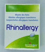 4 PACK RHINALLERGY 40 Tabs by Boiron Allergy Symptoms RHINITIS CONJUCTIV... - $59.99