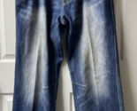 Kudeta NY Mens Size 38 High Rise Straight Leg Distressed Denim Jeans Hip... - £39.16 GBP