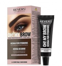 REVERS Cosmetics HENNA FOR EYEBROWS OH ! MY BROW 2.0 LIGHT BROWN with ar... - $5.20