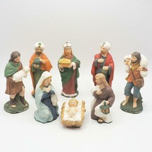 Vintage Set of 8 Nativity Set Figures Christmas Creche Homco - £38.87 GBP