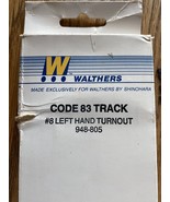 Walthers SHINOHARA 948-805 HO Code 83 Nickel Silver #8 Left Hand Switch ... - £27.49 GBP