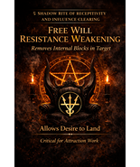 FREE WILL RESISTANCE Weakening -Shadow Rite of Receptivity  Influence Cl... - $249.00