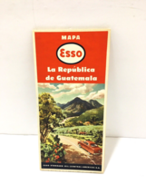 STANDARD OIL COMPANY ESSO LA REPUBLICA DE GUATEMALA ORIGINAL FOLDING ROA... - $37.95