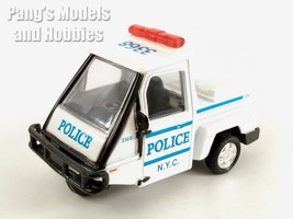 4 Inch NYC Metro Police Mini Car 1/30 Scale Diecast Model by Kinsfun - WHITE - £13.29 GBP