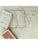 Vintage bingo king playing cards plastic coated card game craft supply - €17,02 EUR