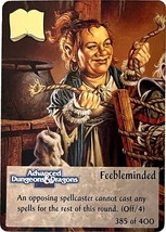 Spellfire Master the Magic 1st edition 385/400 Feebleminded, Advanced D&amp;D - $2.99