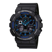 Casio GA100-1A2 Men&#39;s G-shock World Time Alarm Watch - Black - $99.95