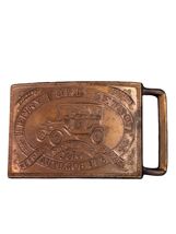 Vintage Henry Ford Detroit Model T Automobiles Belt Buckle Brass 4x2 - $25.20