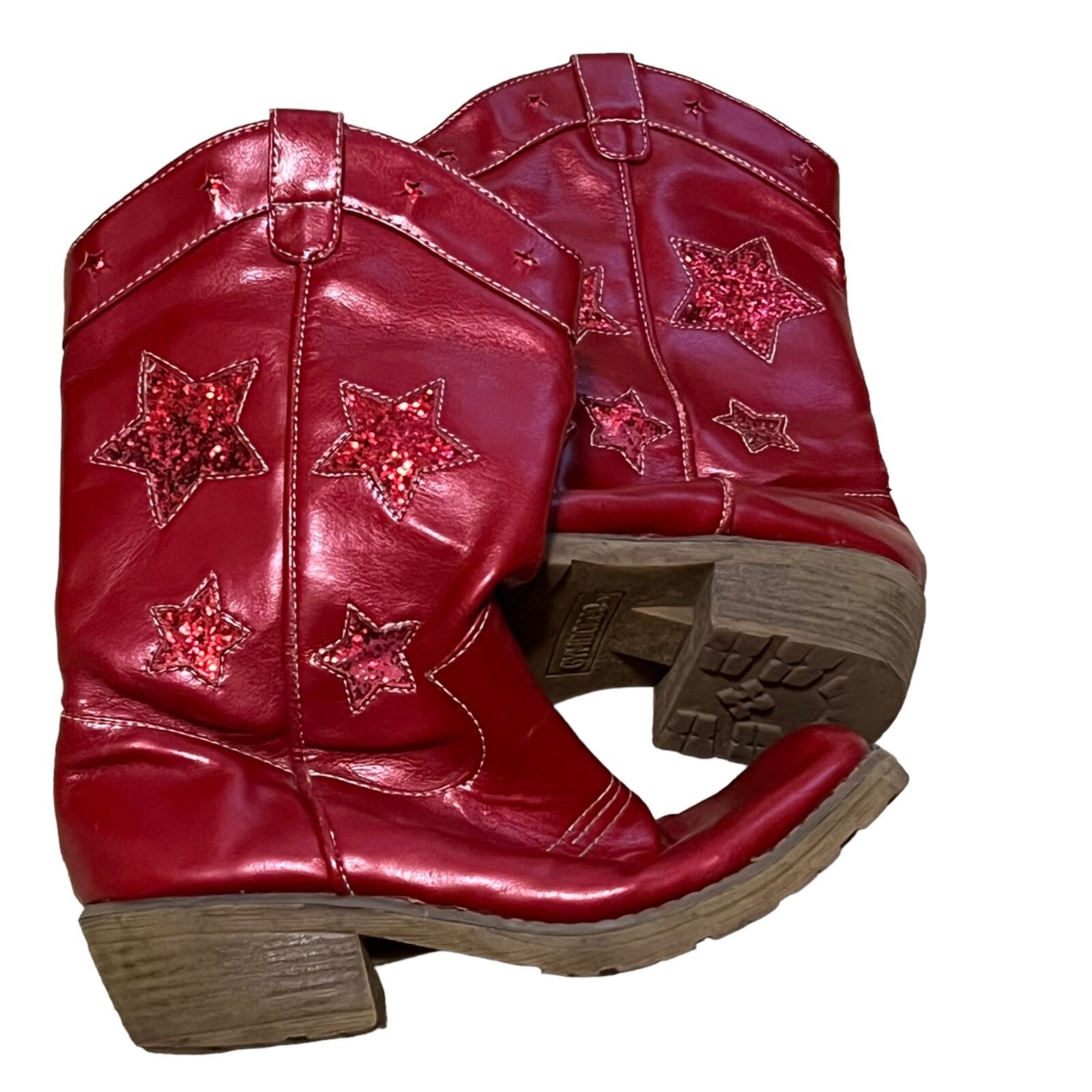 Gymboree girls red cowboy boots sz 4 juniors - $19.20